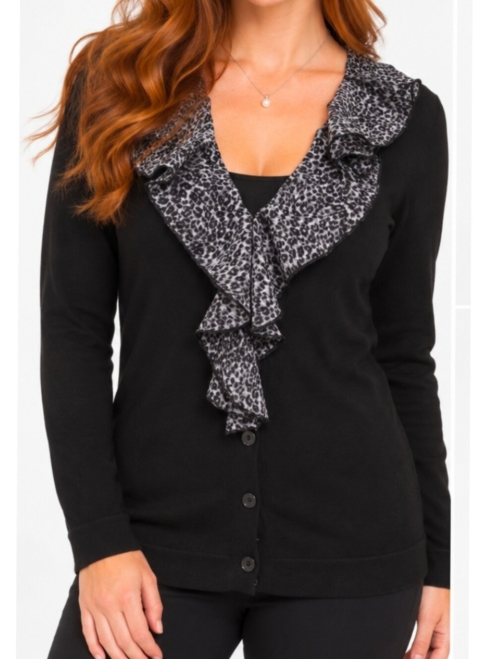 August Silk Cardigan Size S